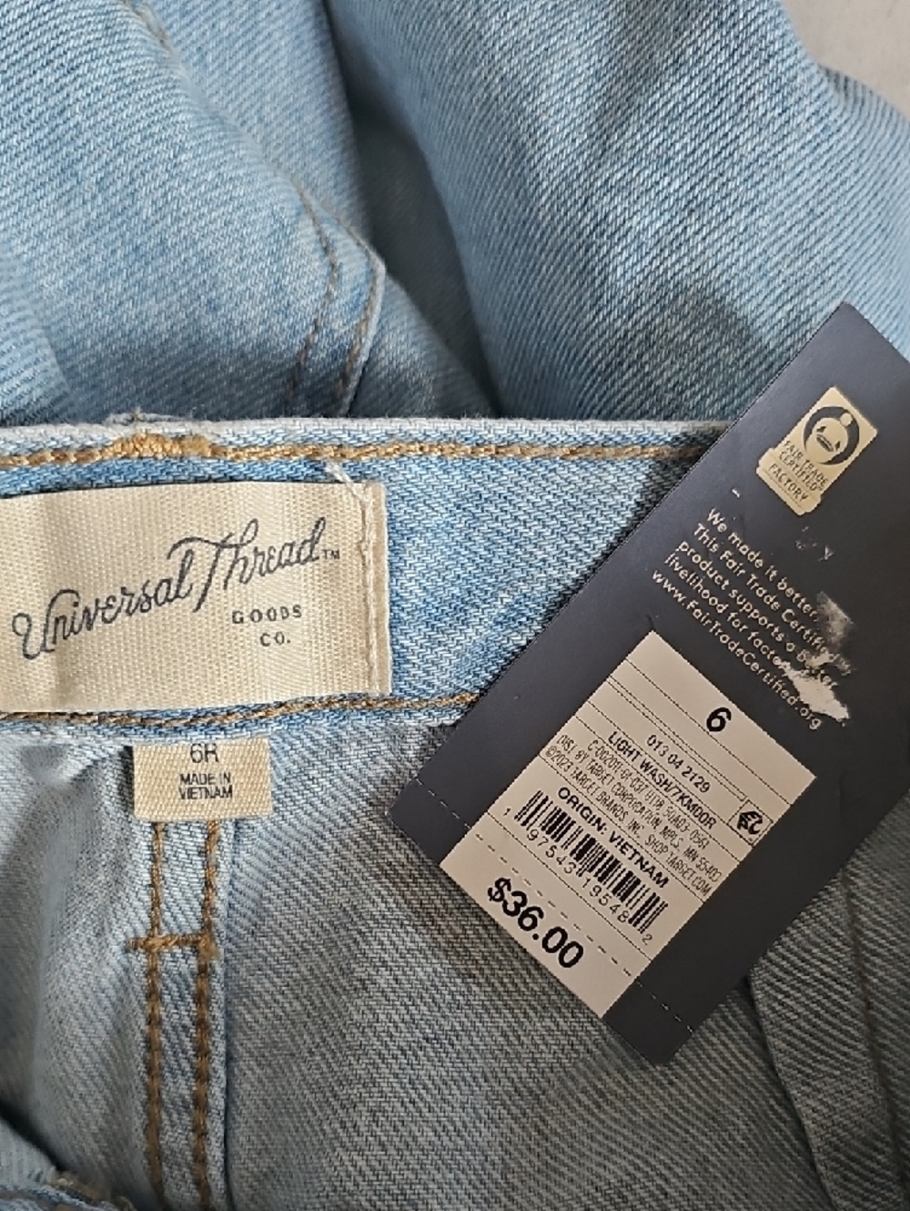 Universal Thread Light Blue High-Rise Wide-Leg Cargo Jeans - Picture 4 of 5